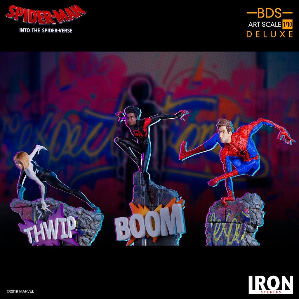 Spider-Man Noir & Spider-Ham BDS Art Scale 1/10 (Spider-Man: Into the Spider-Verse) Iron Studios