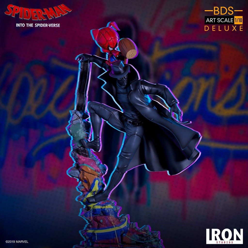 Spider-Man Noir & Spider-Ham BDS Art Scale 1/10 (Spider-Man: Into the Spider-Verse) Iron Studios