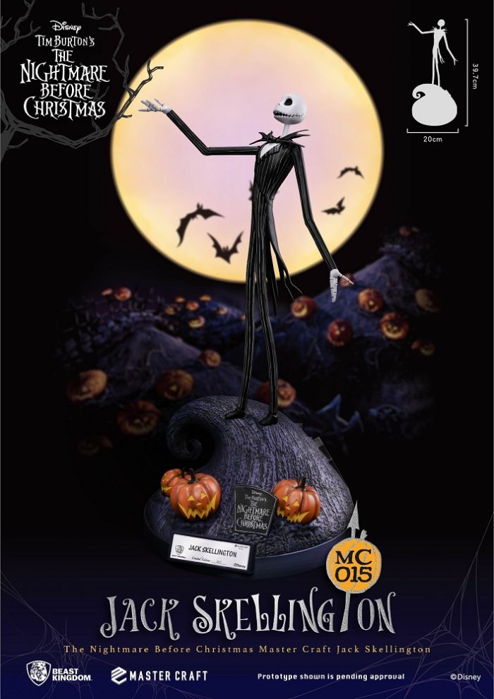 The Nightmare Before Christmas: Jack Skellington Master Craft di Beast Kingdom in preordine