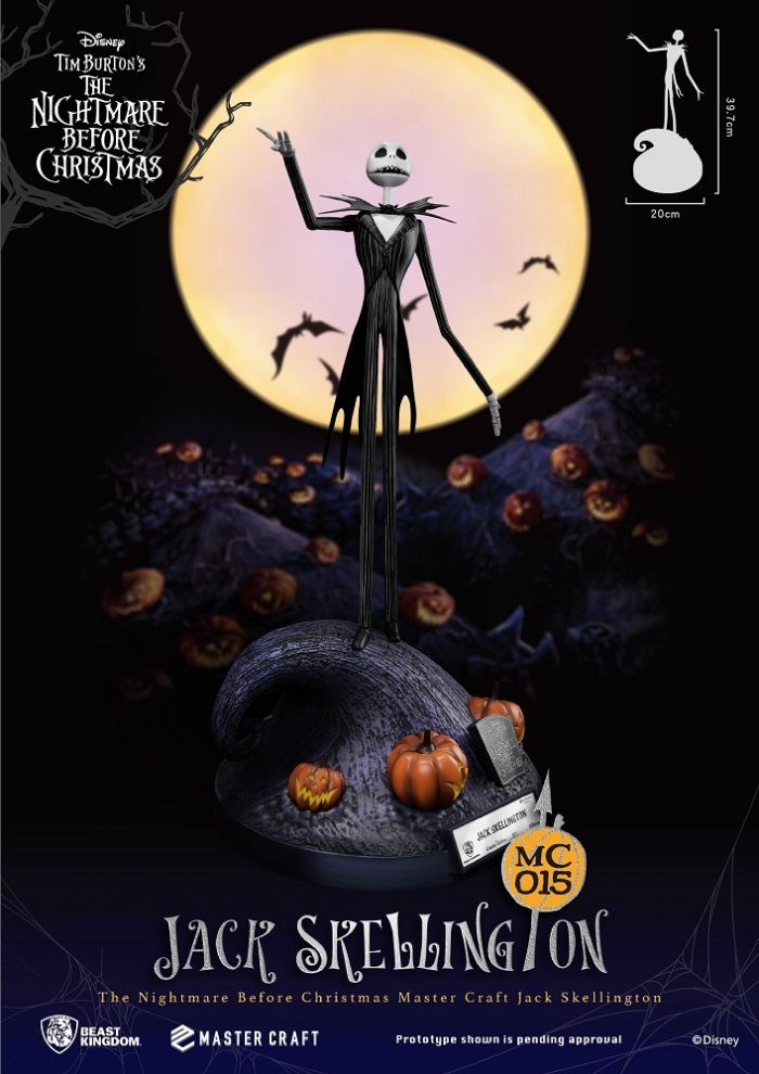 The Nightmare Before Christmas: Jack Skellington Master Craft di Beast Kingdom in preordine