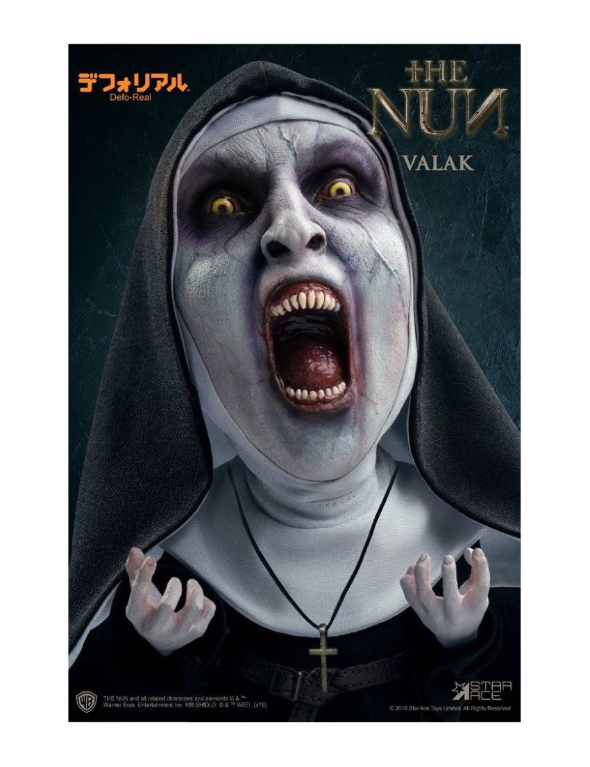 THE NUN DEFO-REAL SERIES SOFT VINYL FIGURE VALAK 2 (OPEN MOUTH) 15 CM