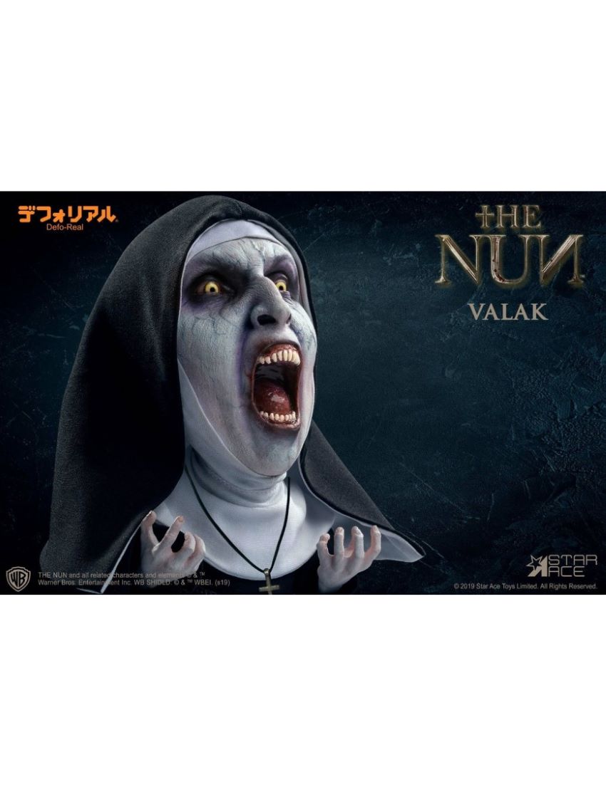 THE NUN DEFO-REAL SERIES SOFT VINYL FIGURE VALAK 2 (OPEN MOUTH) 15 CM