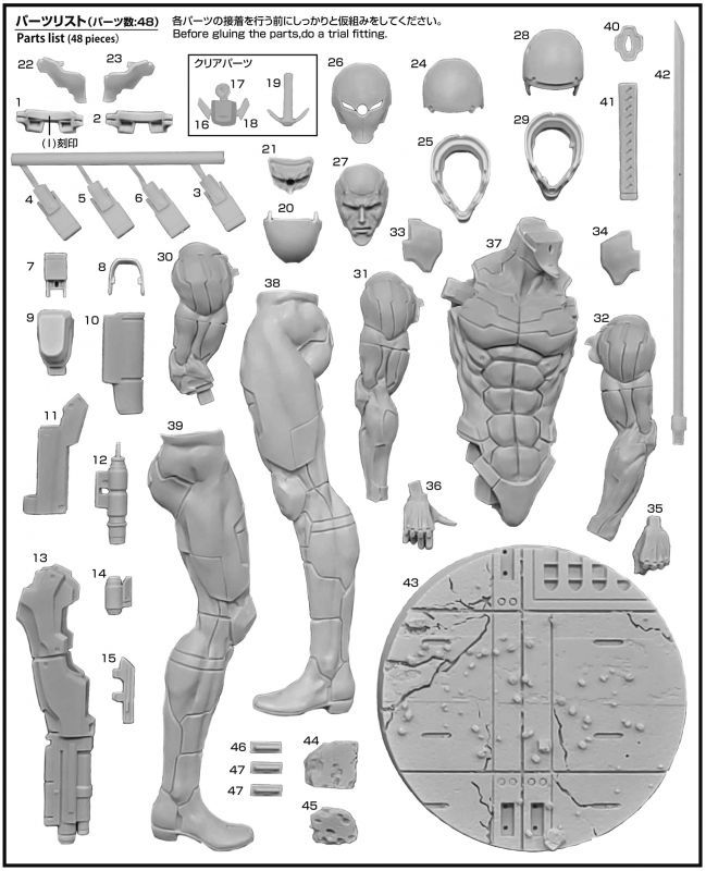 METAL GEAR SOLID, Cyborg Ninja 1/6 Scale Resin Model Kit