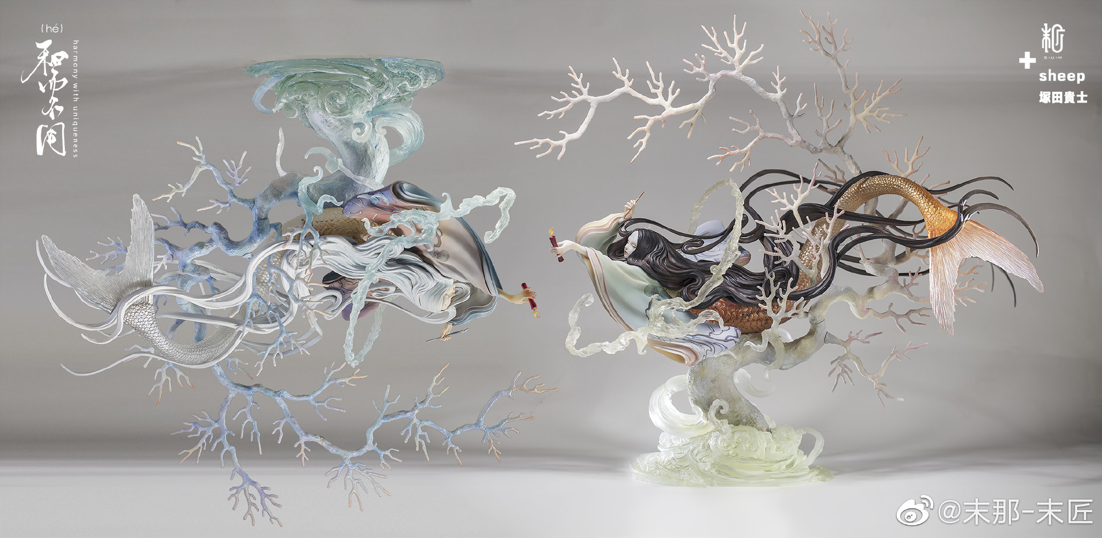 Red Candle and Mermaid