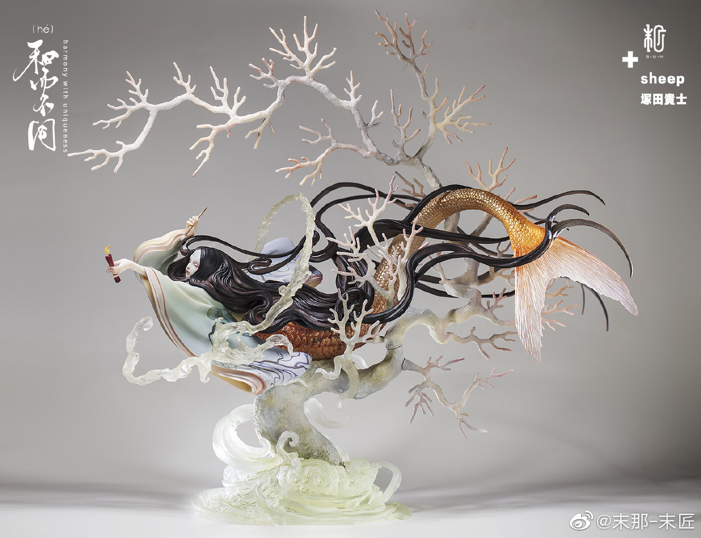 Red Candle and Mermaid