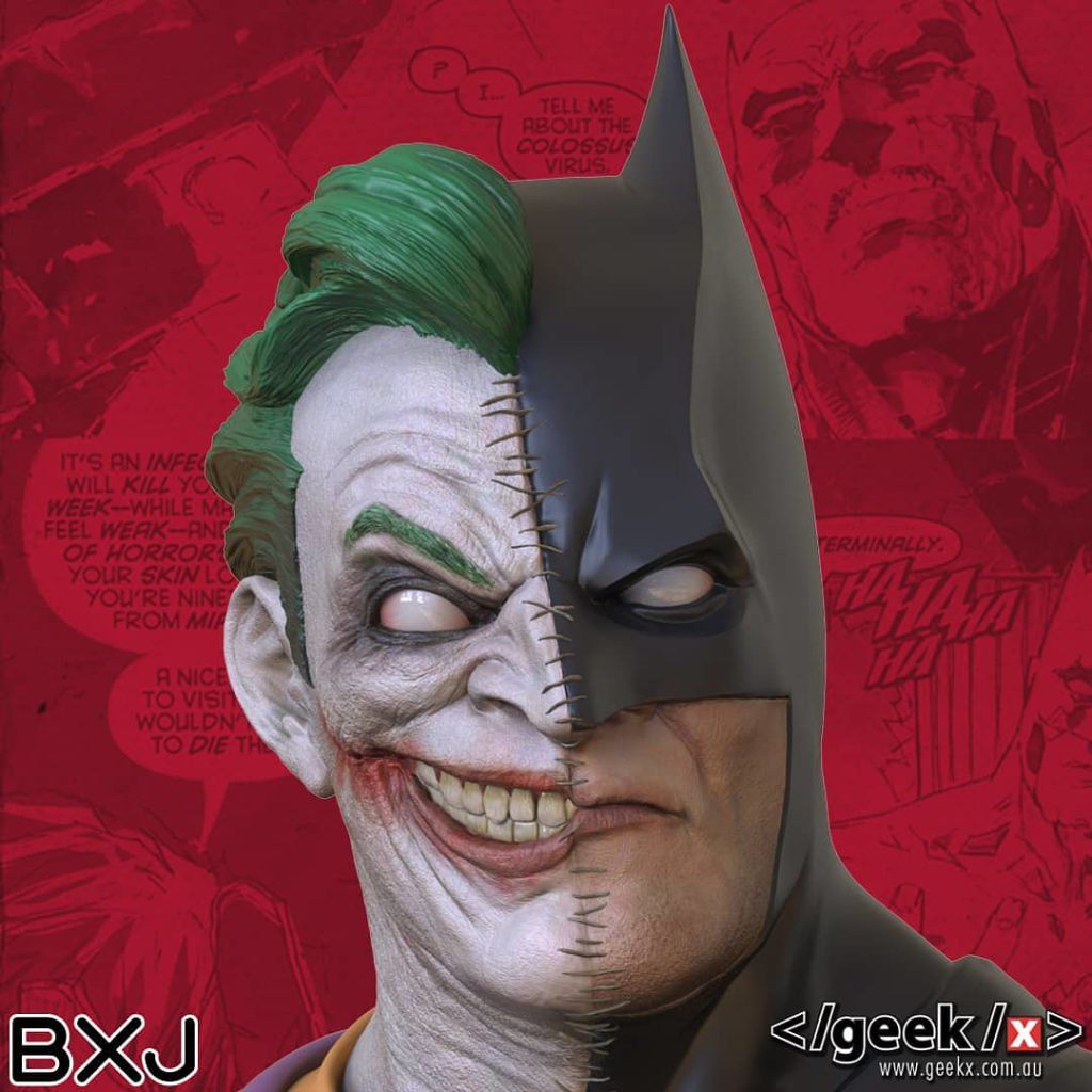 Geek X DC comics Batman / Joker 1/2 proportional bust