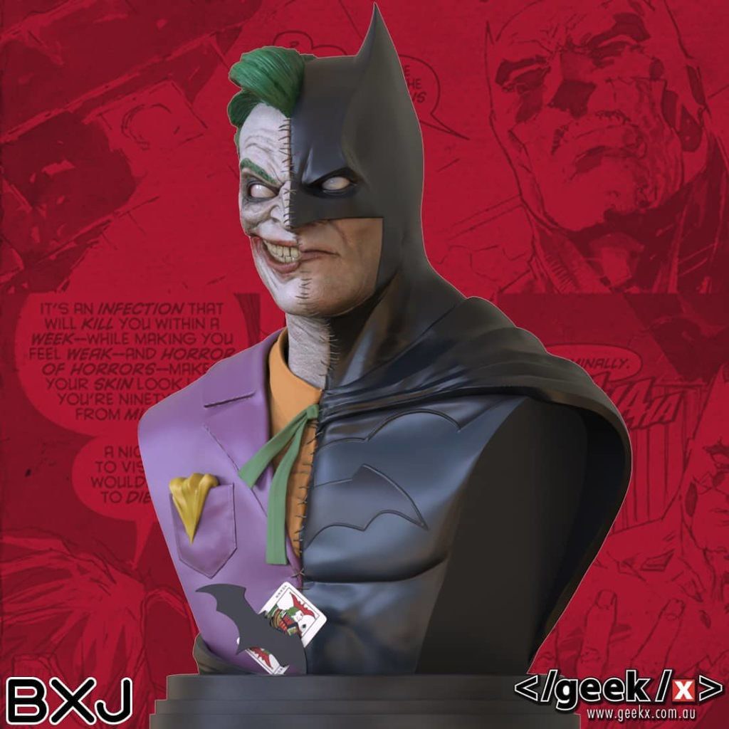 Geek X DC comics Batman / Joker 1/2 proportional bust