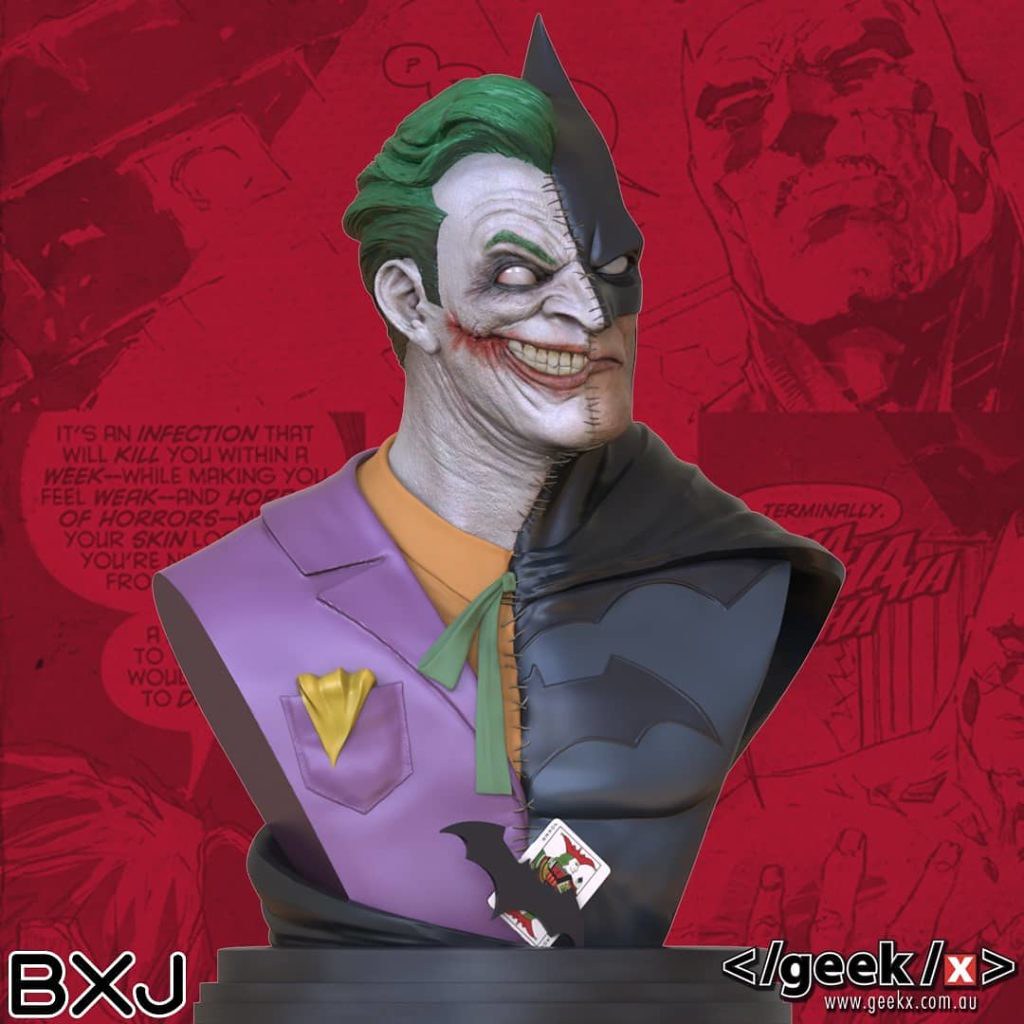 Geek X DC comics Batman / Joker 1/2 proportional bust