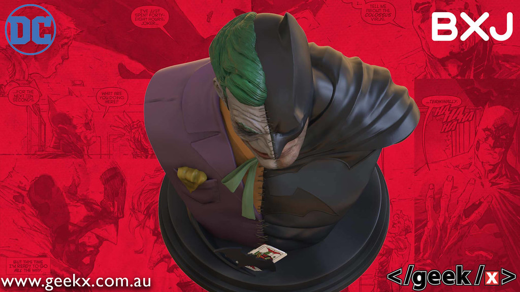 Geek X DC comics Batman / Joker 1/2 proportional bust