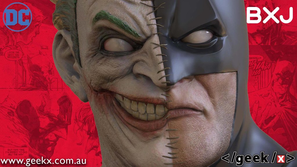 Geek X DC comics Batman / Joker 1/2 proportional bust