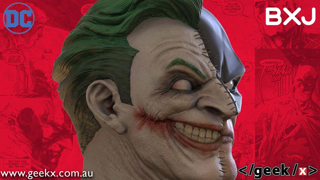 Geek X DC comics Batman / Joker 1/2 proportional bust