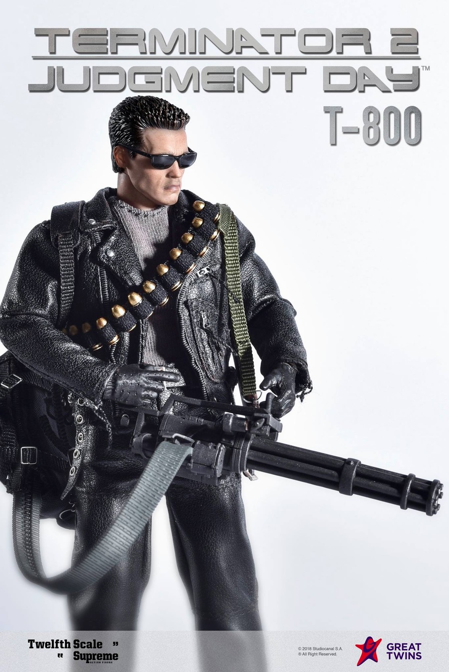 GREAT TWINS TERMINATOR 2: JUDGEMENT DAY T800 1/12 SCALE