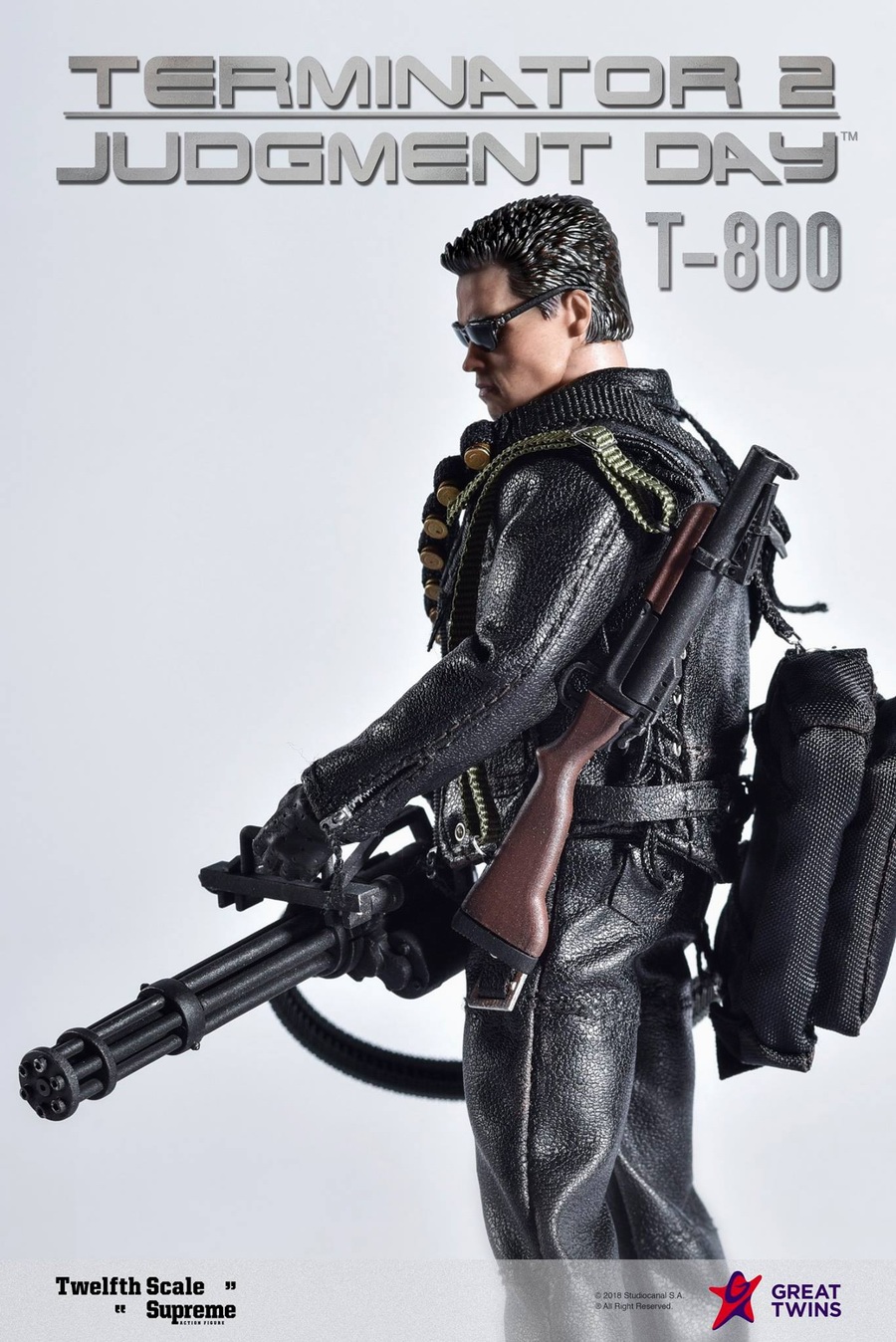 GREAT TWINS TERMINATOR 2: JUDGEMENT DAY T800 1/12 SCALE