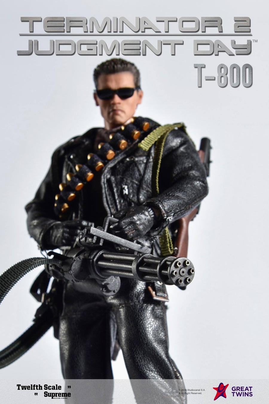 GREAT TWINS TERMINATOR 2: JUDGEMENT DAY T800 1/12 SCALE