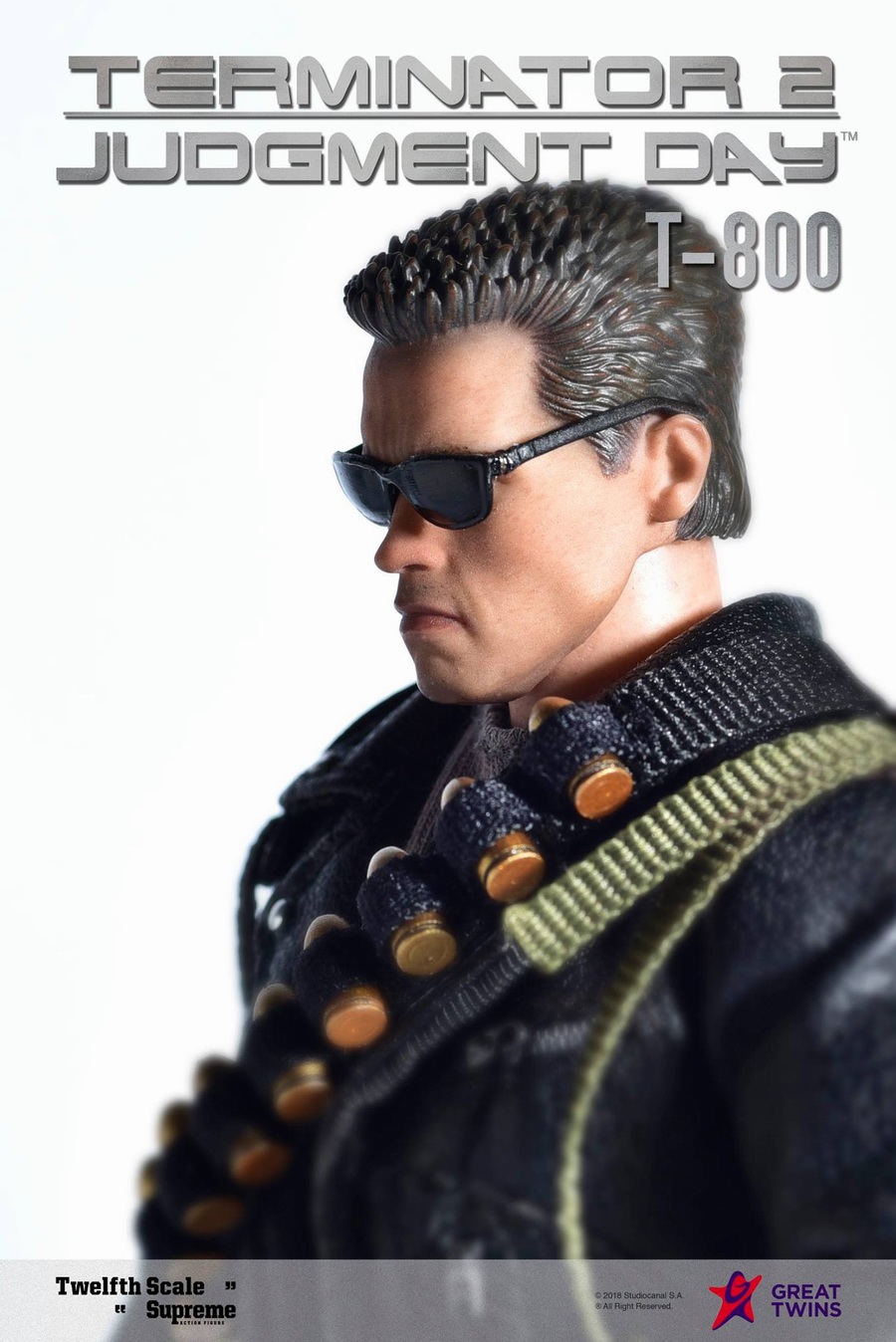 GREAT TWINS TERMINATOR 2: JUDGEMENT DAY T800 1/12 SCALE