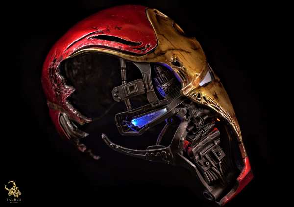 Iron Man Mark L (Battle Damaged) 1:1 Scale Life-Size Helmet