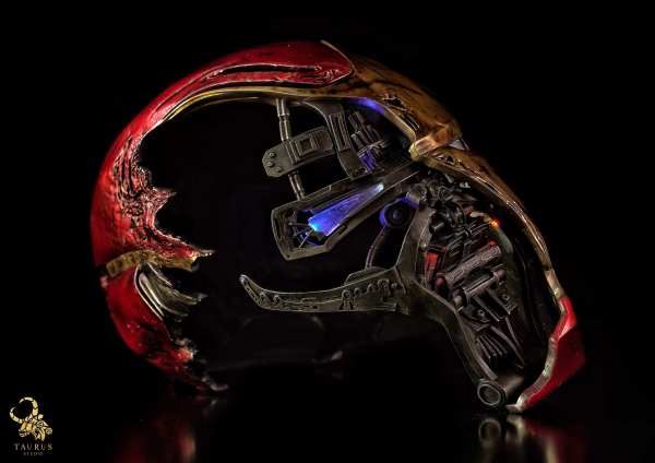 Iron Man Mark L (Battle Damaged) 1:1 Scale Life-Size Helmet