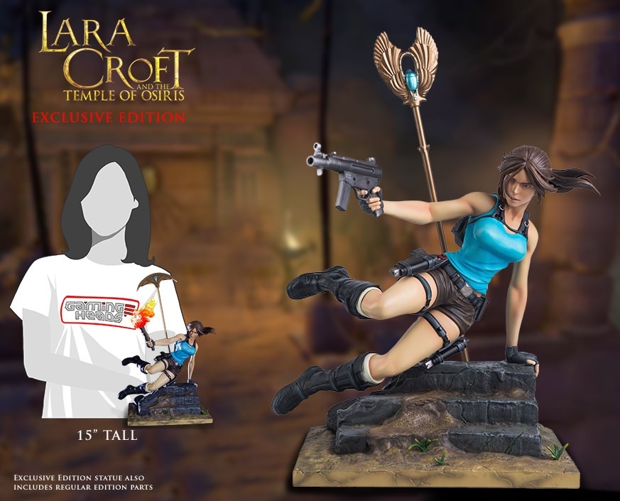 Gaming Heads: Lara Croft Exclusive Edition Statues (Tomb Raider - Temple of Osiris)