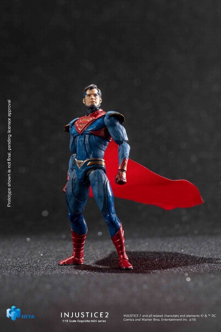 Hiya Toys Injustice 2: Superman Variants 1:18 Scale 4 Inch Acton Figure