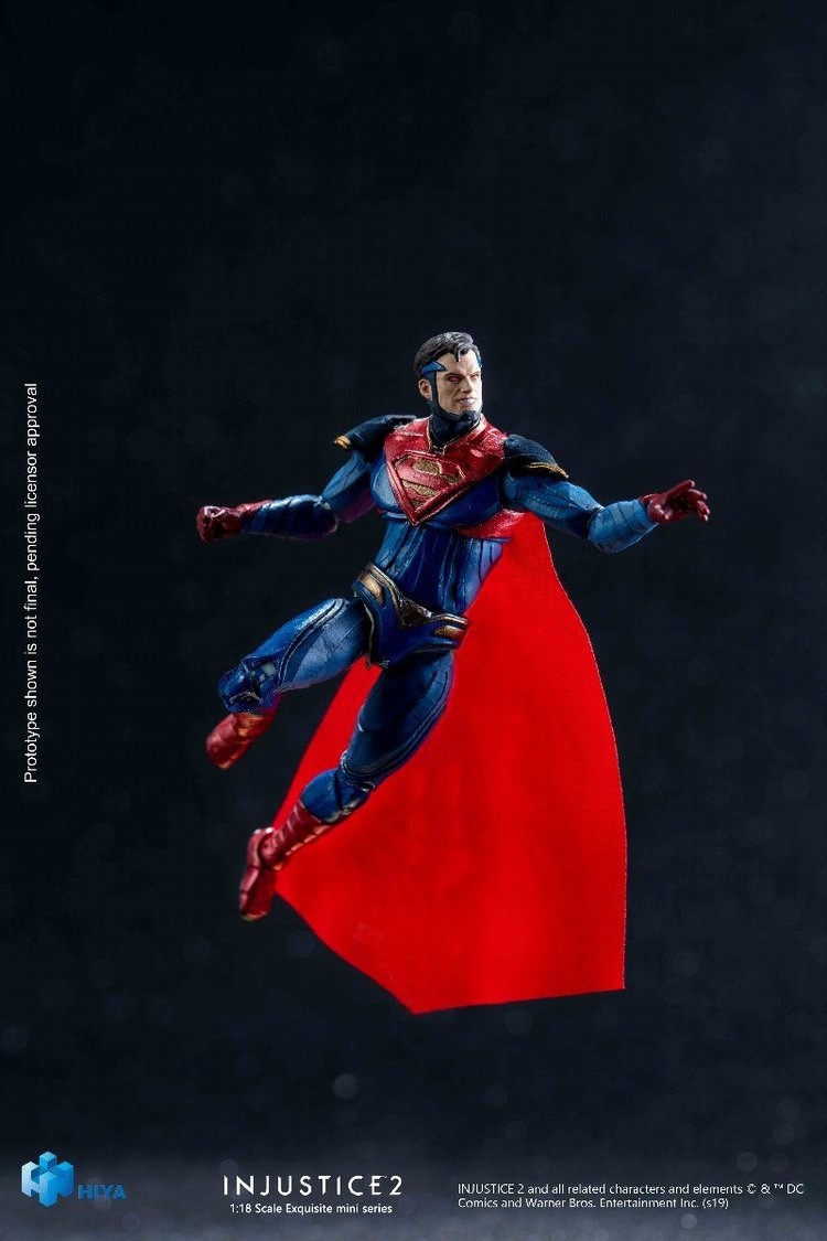 Hiya Toys Injustice 2: Superman Variants 1:18 Scale 4 Inch Acton Figure