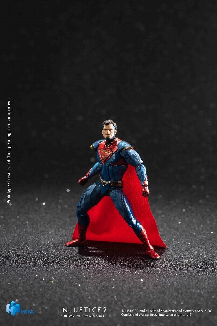 Hiya Toys Injustice 2: Superman Variants 1:18 Scale 4 Inch Acton Figure