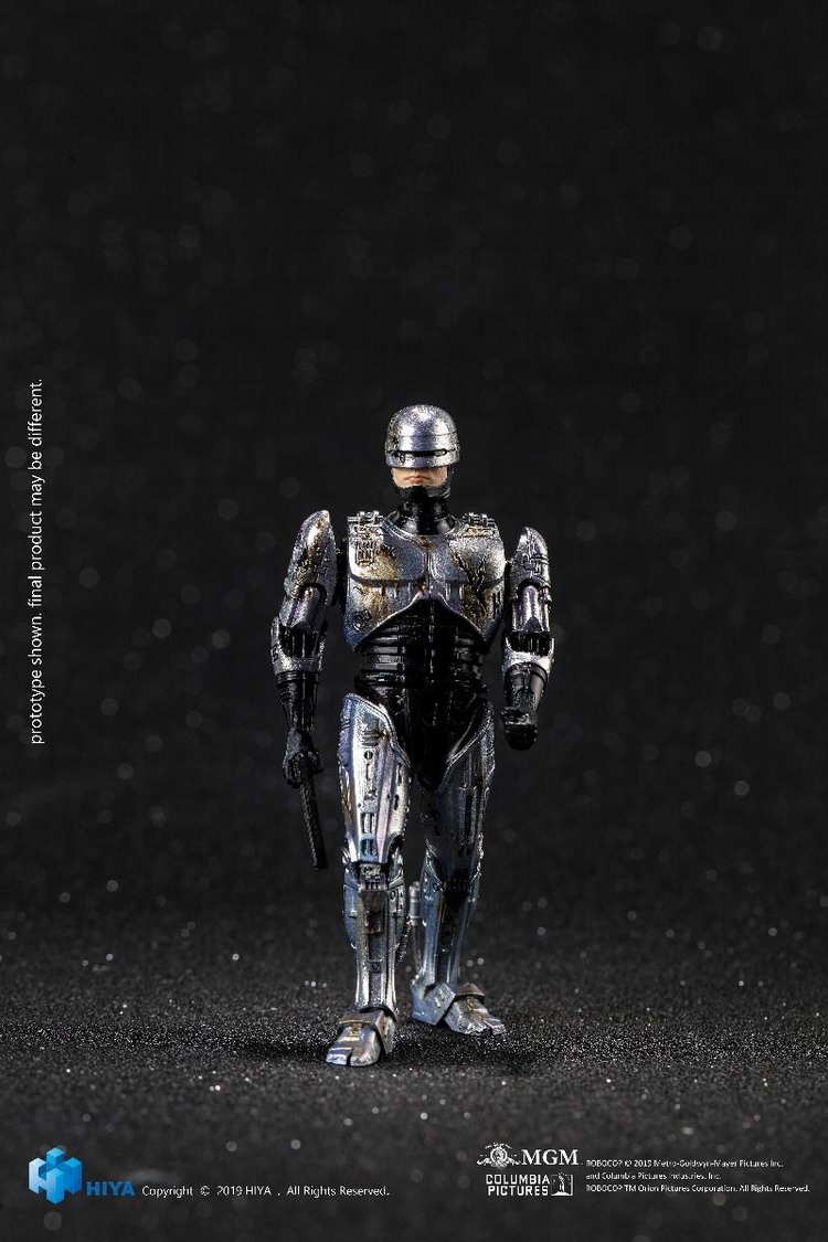 Hiya Toys : Battle Damage ROBOCOP 1:18 Scale 4 Inch Acton Figure