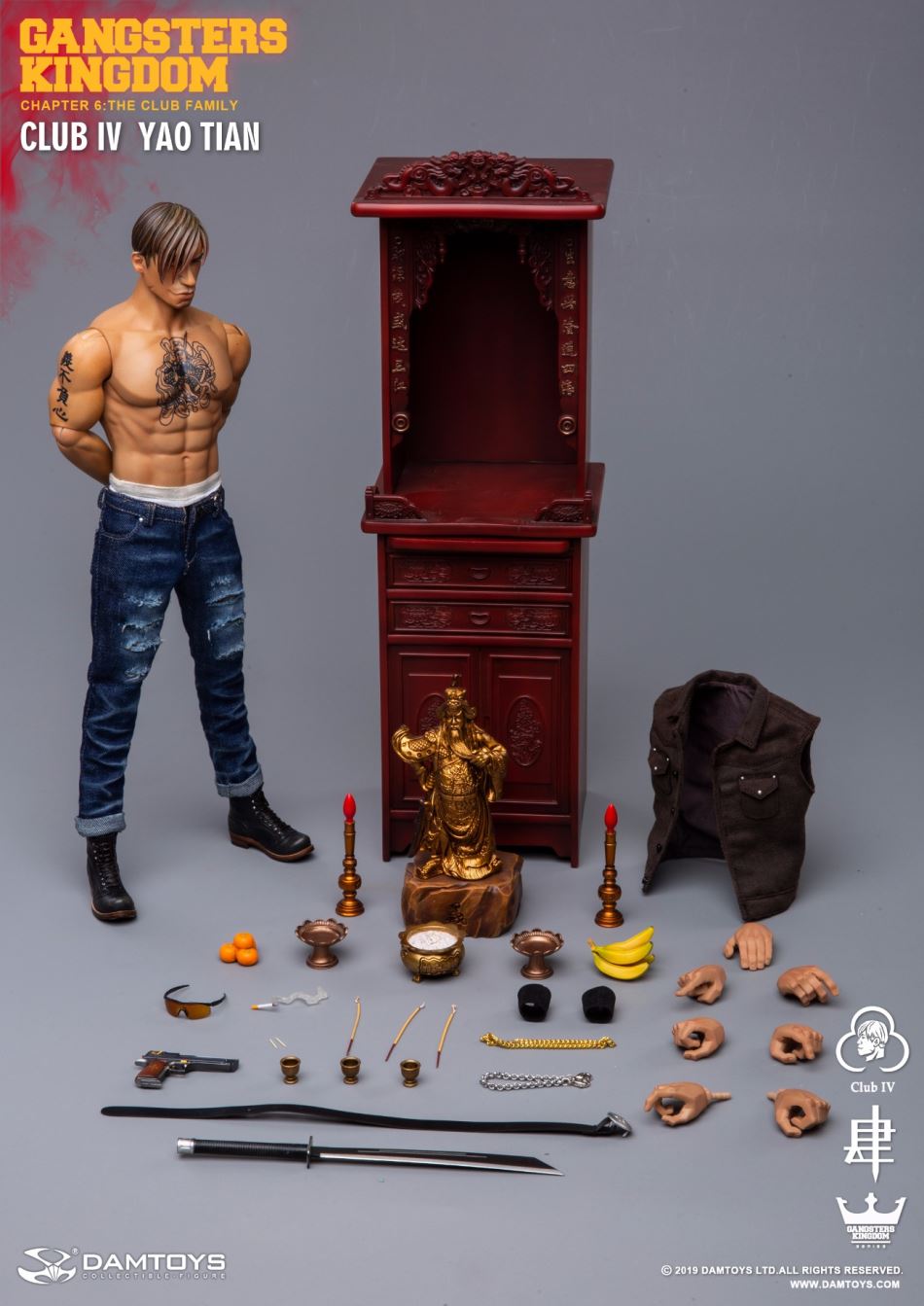 DAMTOYS : 1/6 Gangster Kingdom-Grass Flower 4 YaoTian
