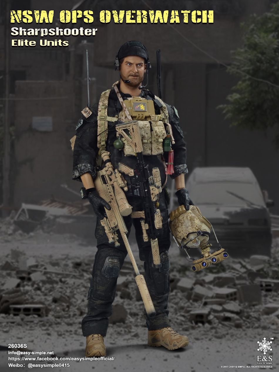 EASY&SIMPLE：1/6 NSW OPS Overwatch Sharpshooter Elite Units