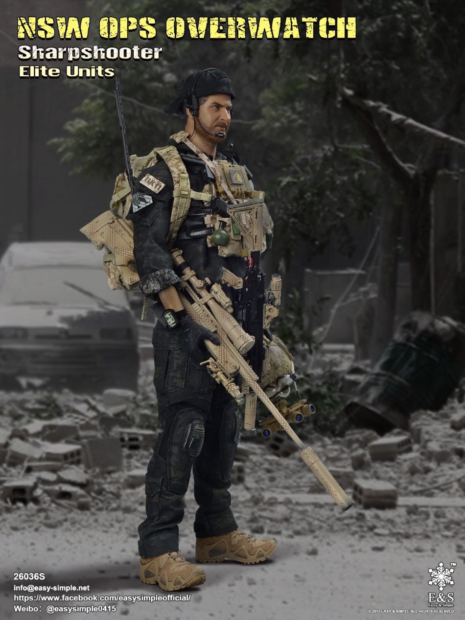EASY&SIMPLE：1/6 NSW OPS Overwatch Sharpshooter Elite Units