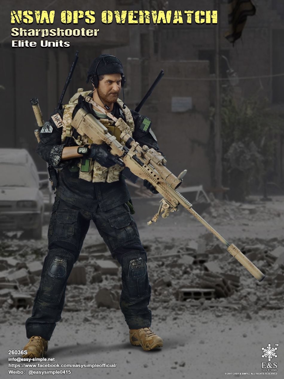 EASY&SIMPLE：1/6 NSW OPS Overwatch Sharpshooter Elite Units