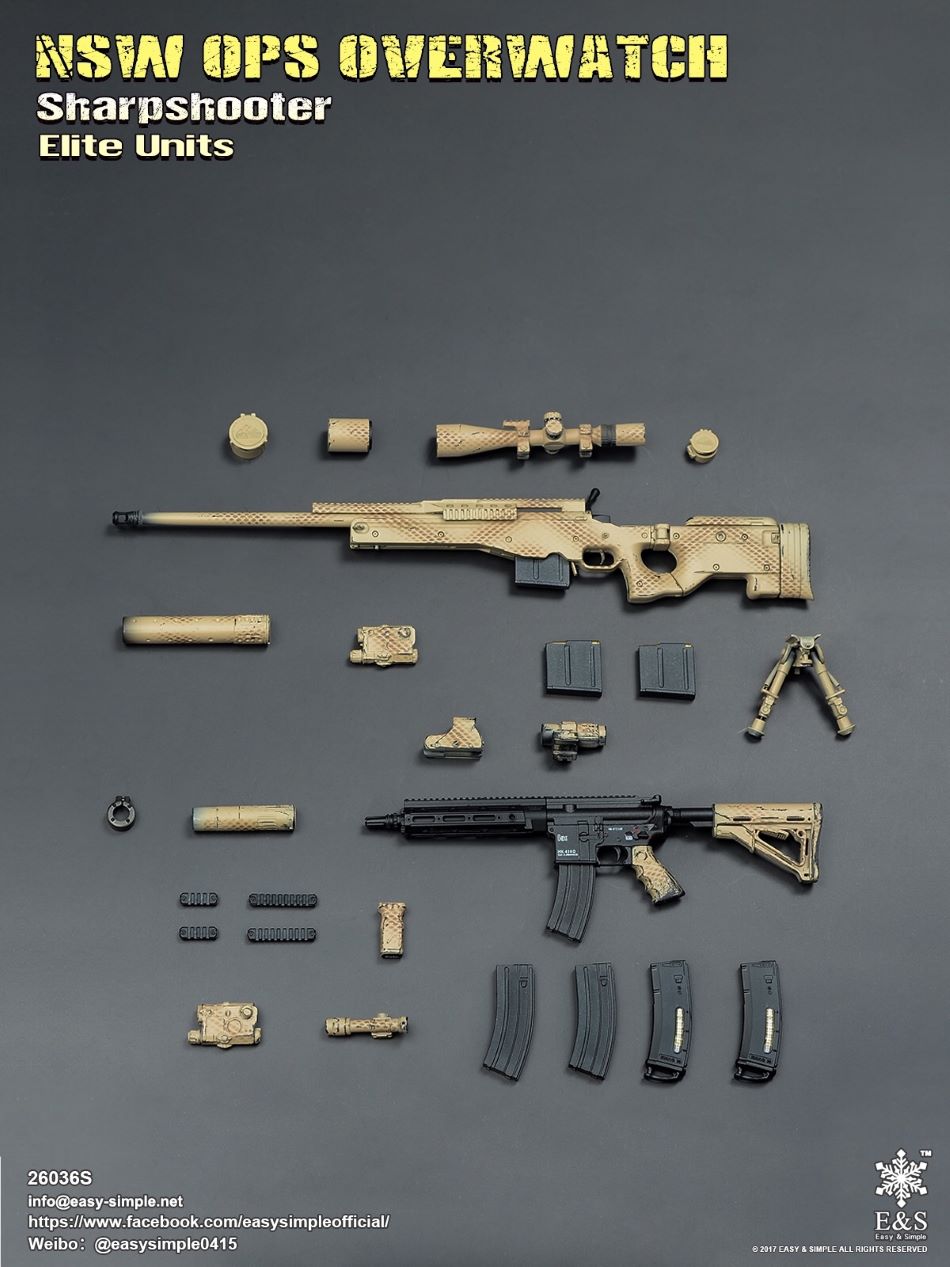 EASY&SIMPLE：1/6 NSW OPS Overwatch Sharpshooter Elite Units