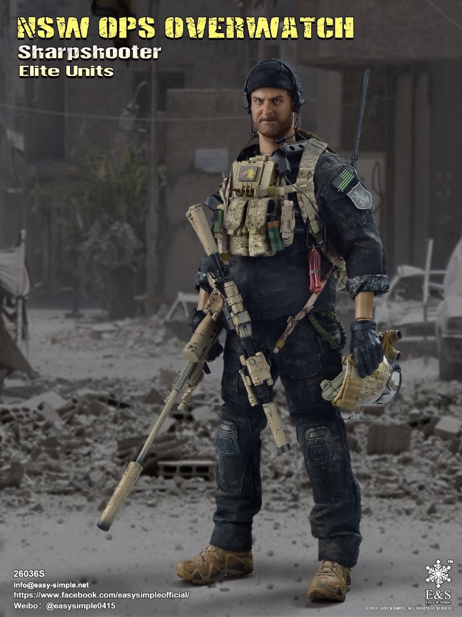 EASY&SIMPLE：1/6 NSW OPS Overwatch Sharpshooter Elite Units