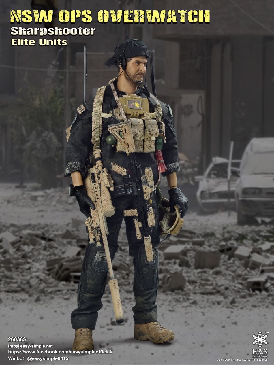EASY&SIMPLE：1/6 NSW OPS Overwatch Sharpshooter Elite Units