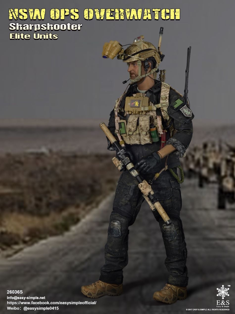 EASY&SIMPLE：1/6 NSW OPS Overwatch Sharpshooter Elite Units
