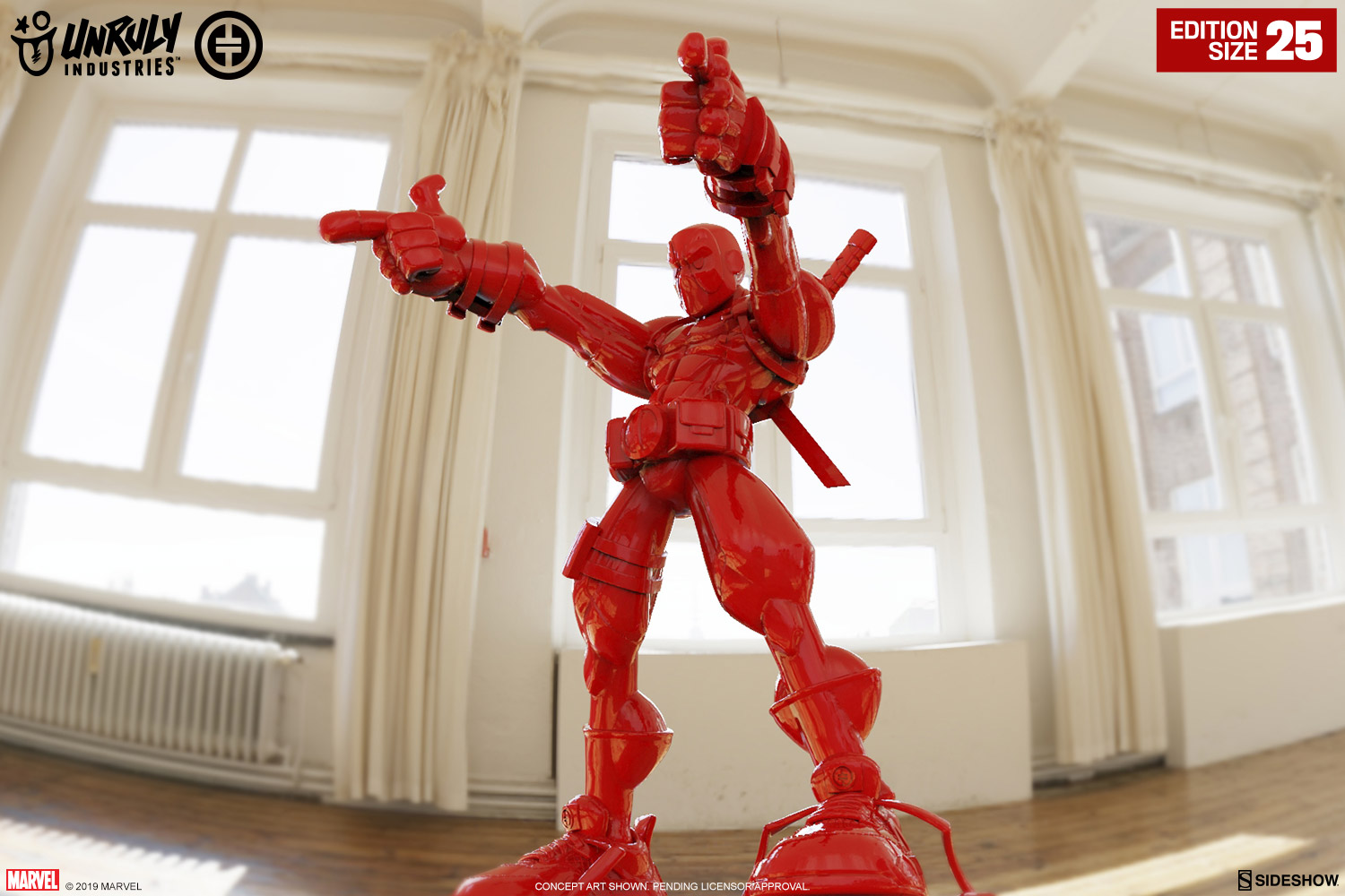 Wade Giant-Sized (Gloss Red Edition) Designer Collectible Toy by Unruly