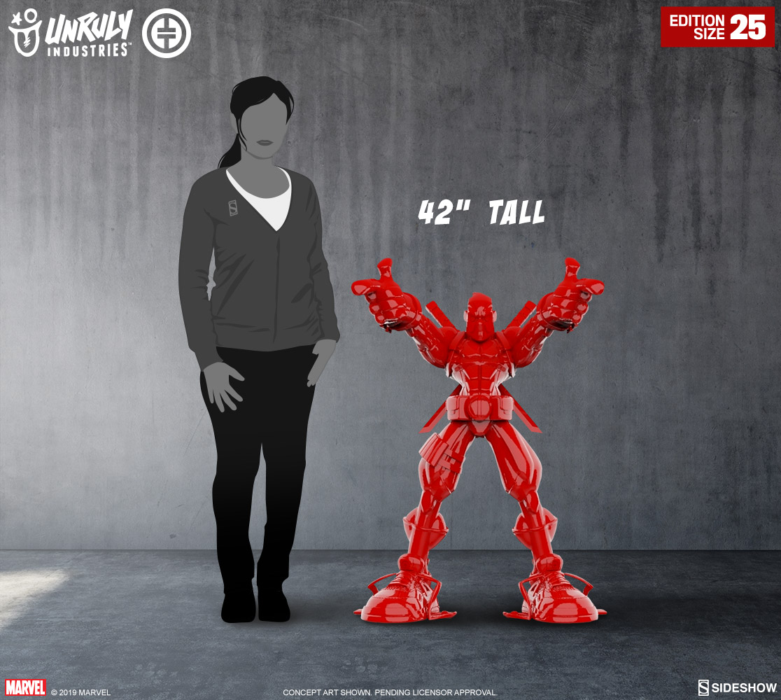Wade Giant-Sized (Gloss Red Edition) Designer Collectible Toy by Unruly