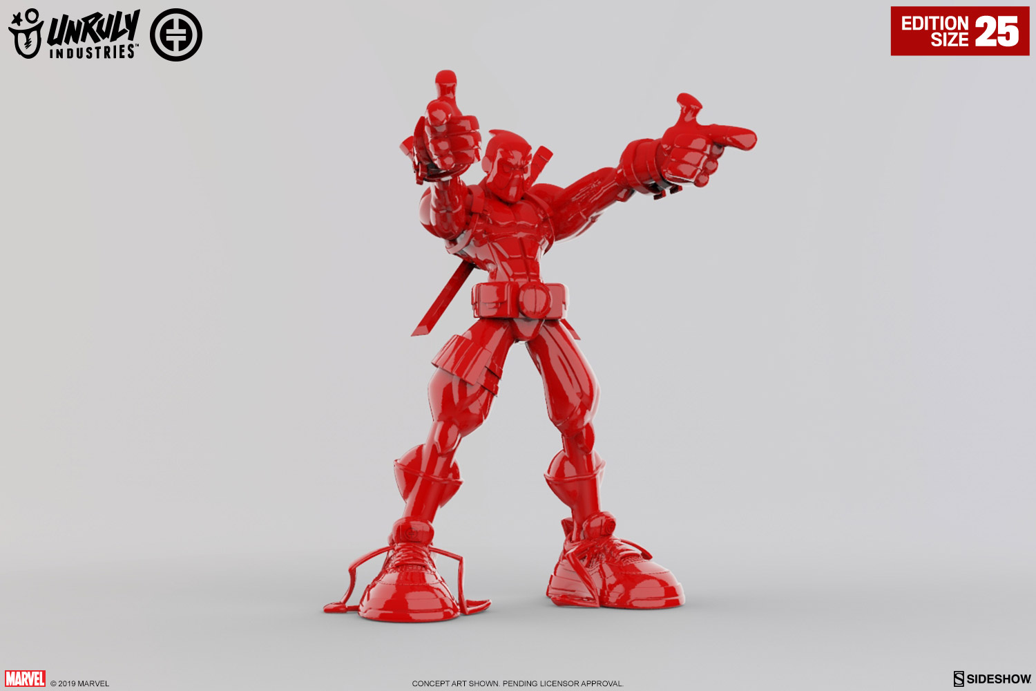 Wade Giant-Sized (Gloss Red Edition) Designer Collectible Toy by Unruly