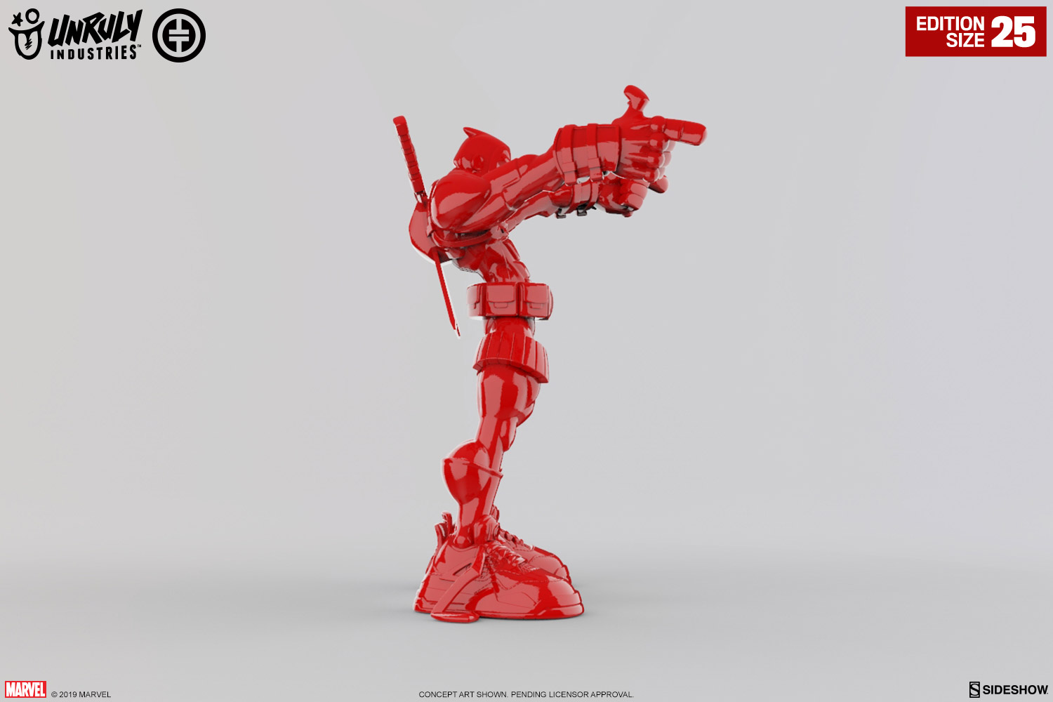 Wade Giant-Sized (Gloss Red Edition) Designer Collectible Toy by Unruly
