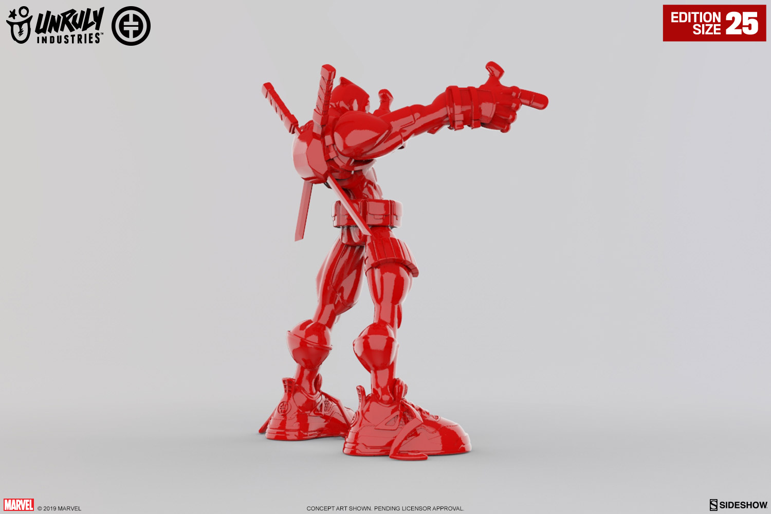 Wade Giant-Sized (Gloss Red Edition) Designer Collectible Toy by Unruly