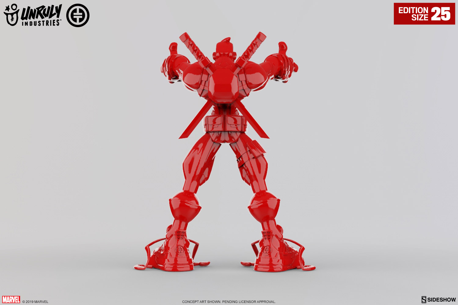 Wade Giant-Sized (Gloss Red Edition) Designer Collectible Toy by Unruly