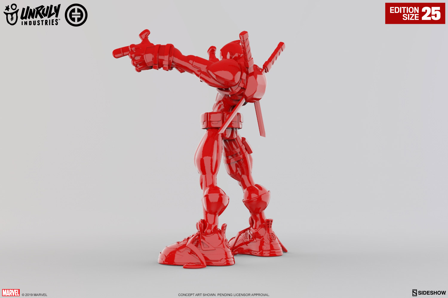 Wade Giant-Sized (Gloss Red Edition) Designer Collectible Toy by Unruly
