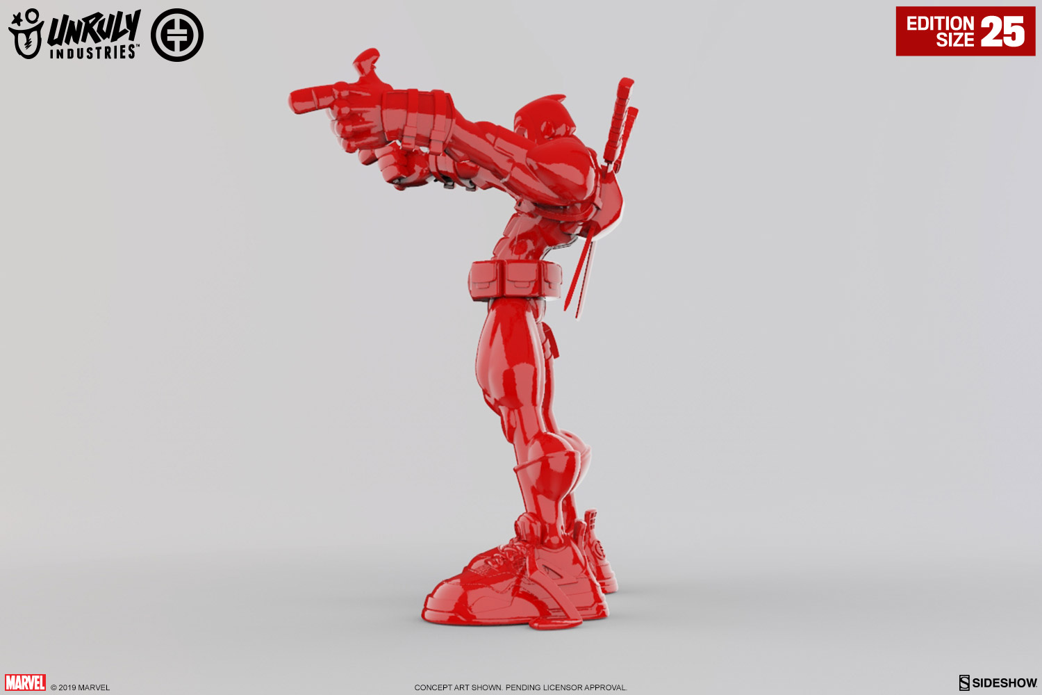 Wade Giant-Sized (Gloss Red Edition) Designer Collectible Toy by Unruly