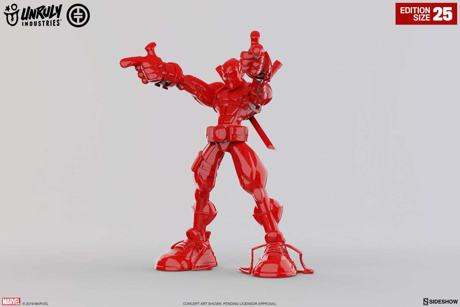 Wade Giant-Sized (Gloss Red Edition) Designer Collectible Toy by Unruly