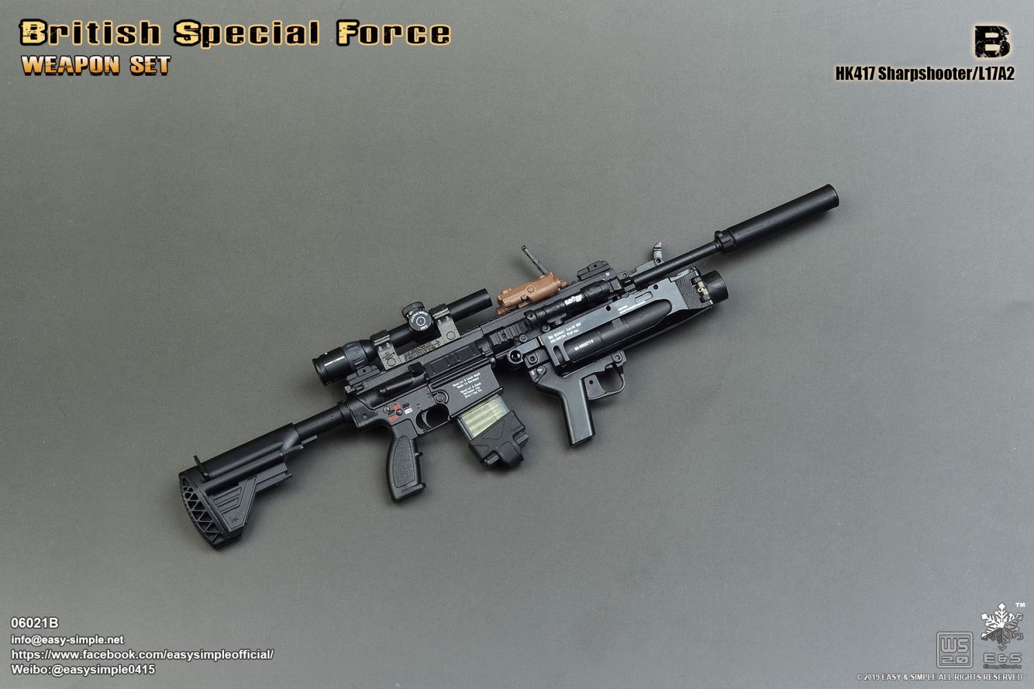 Easy & Simple : 1/6 British SF Weapon Set three optional