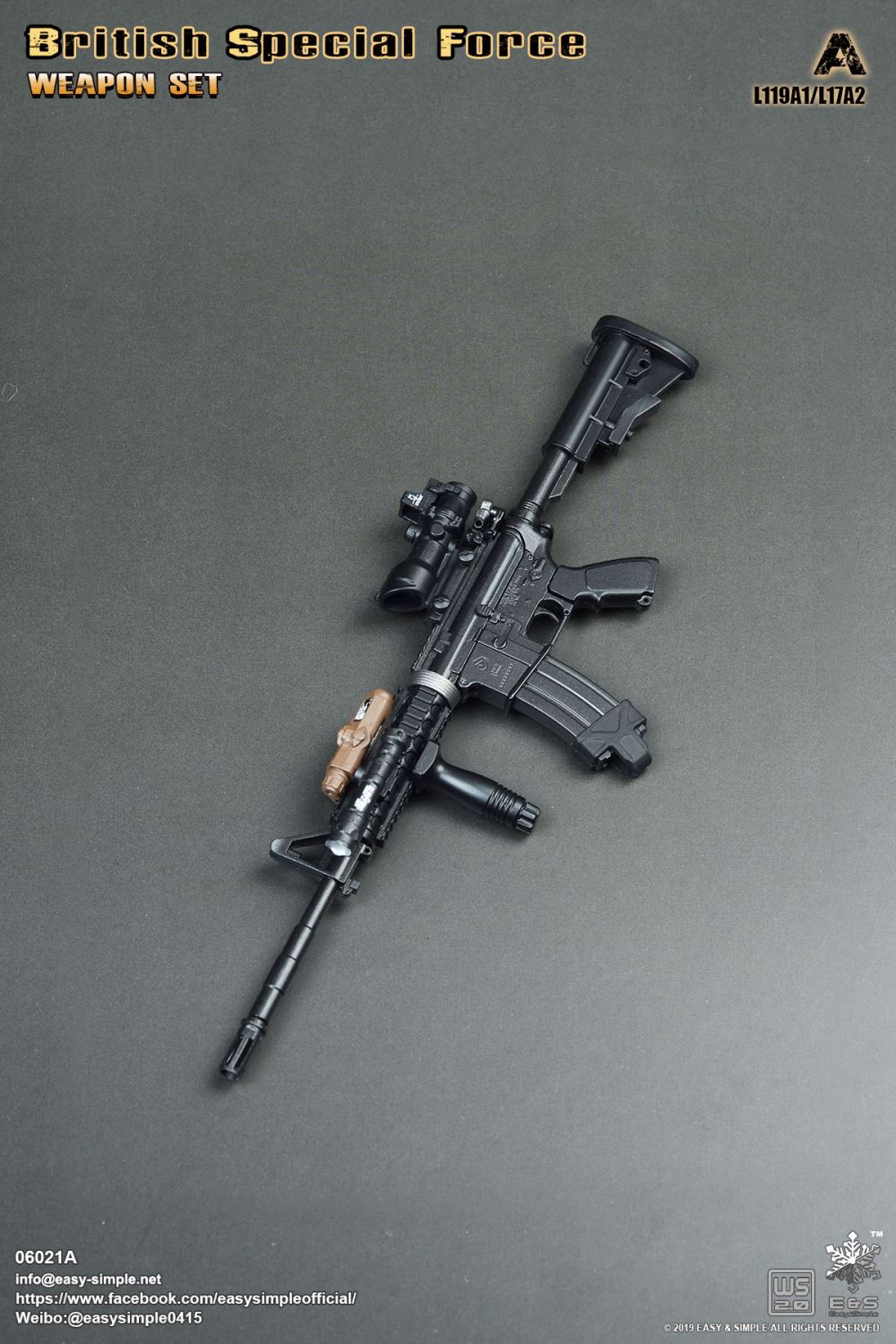 Easy & Simple : 1/6 British SF Weapon Set three optional