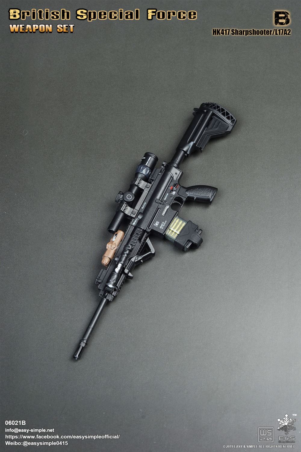 Easy & Simple : 1/6 British SF Weapon Set three optional