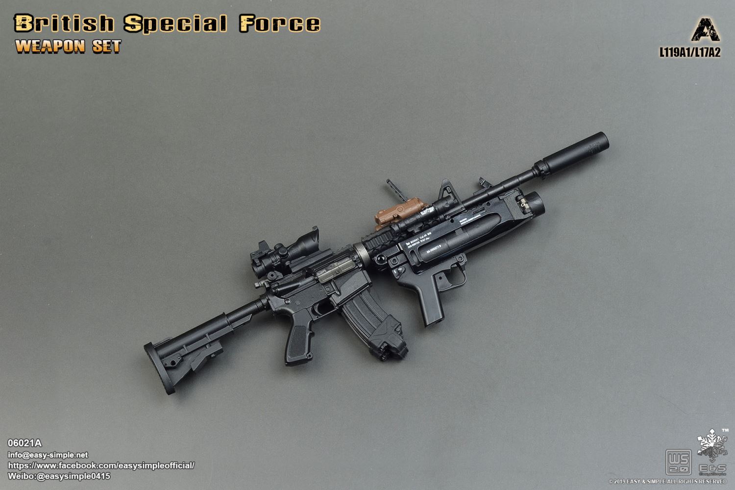 Easy & Simple : 1/6 British SF Weapon Set three optional