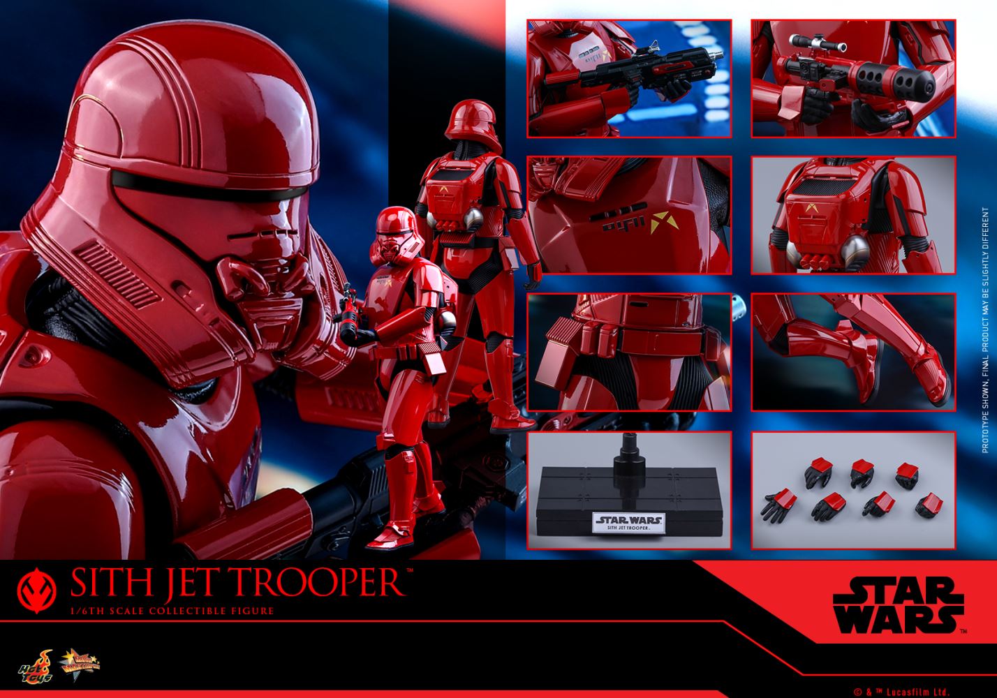 STAR WARS: THE RISE OF SKYWALKER SITH JET TROOPER 1/6TH SCALE COLLECTIBLE FIGURE (Hot Toys)