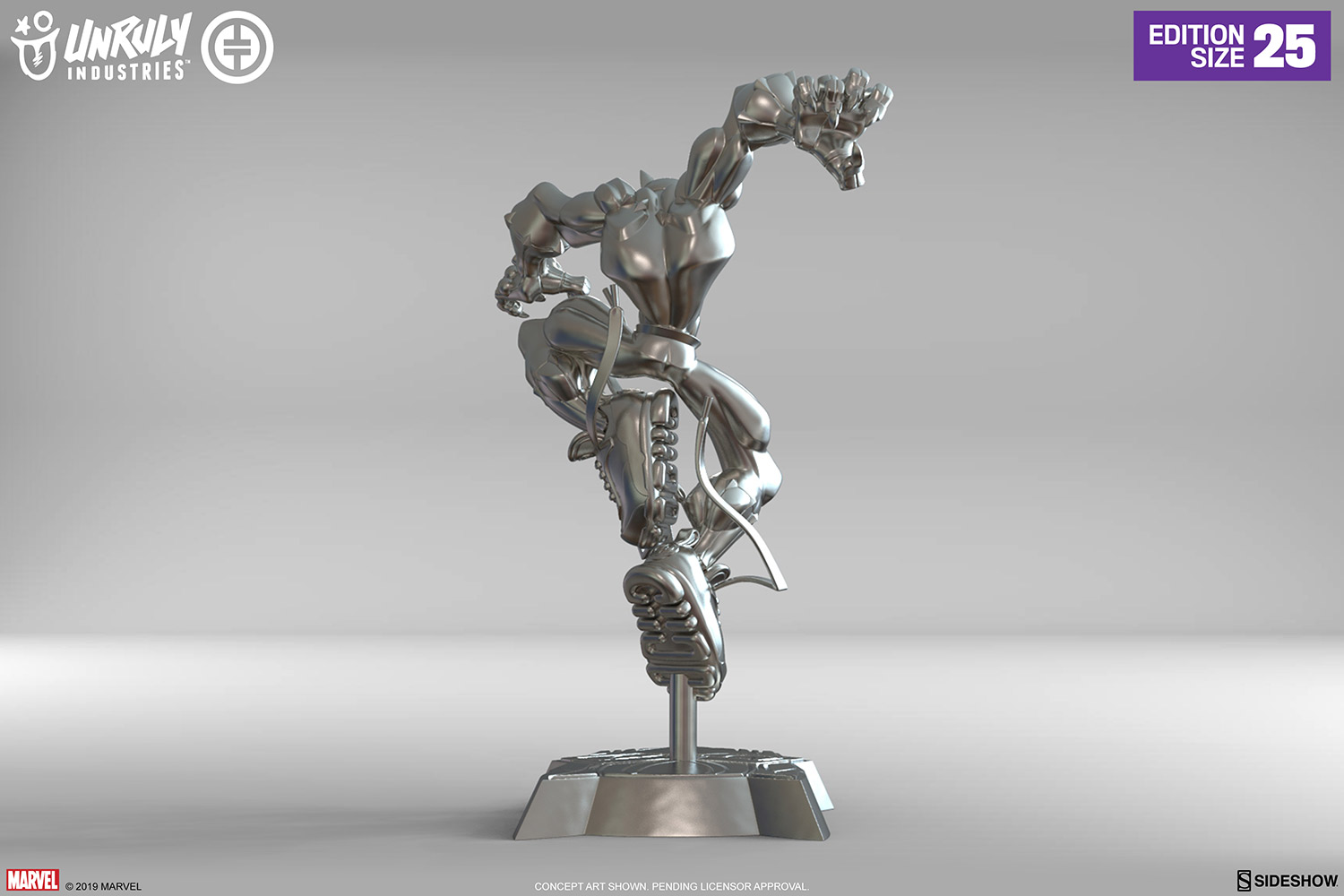 T'Challa Giant-Sized (Silver Edition) Designer Collectible Toy by Unruly
