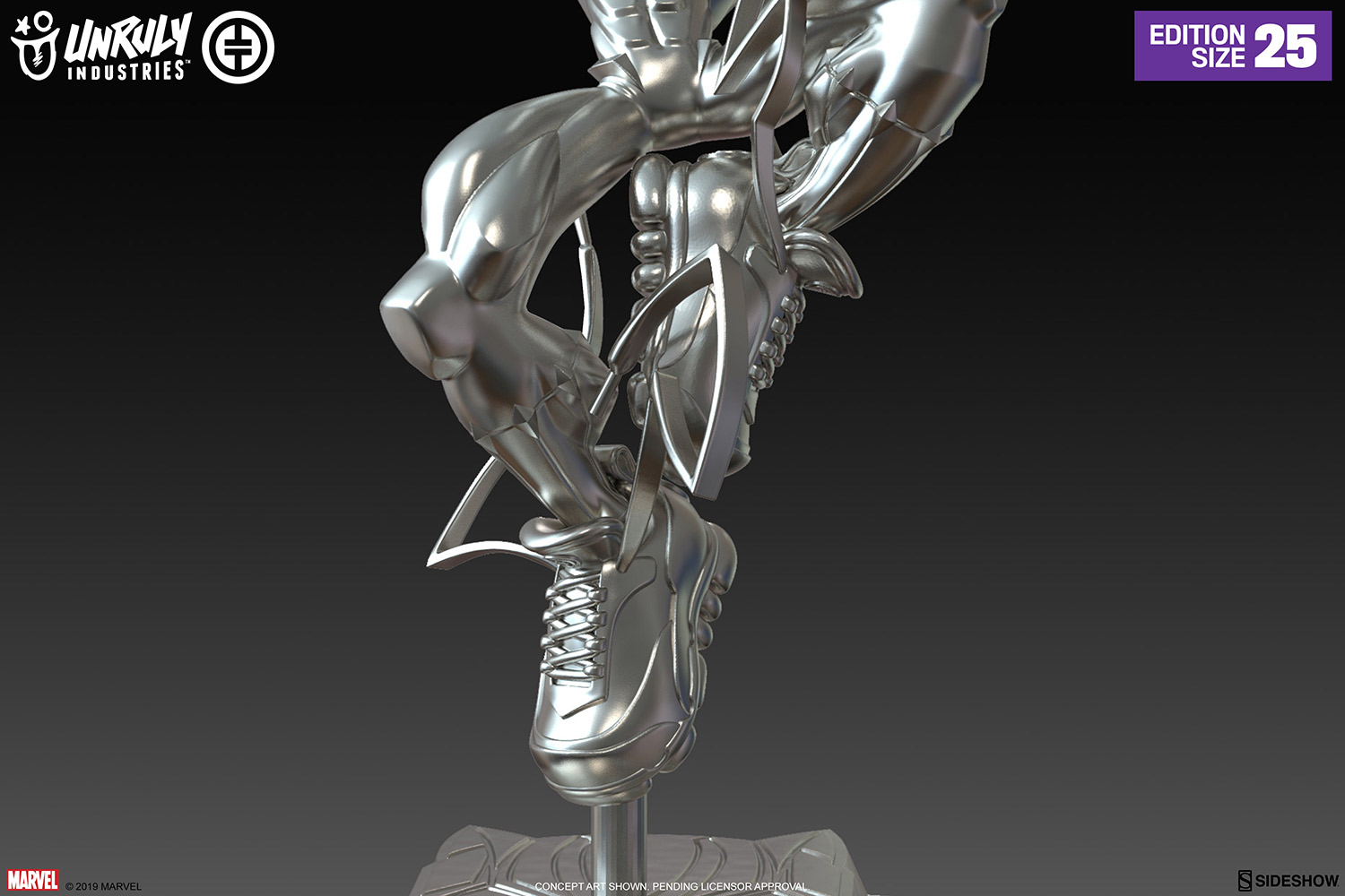 T'Challa Giant-Sized (Silver Edition) Designer Collectible Toy by Unruly